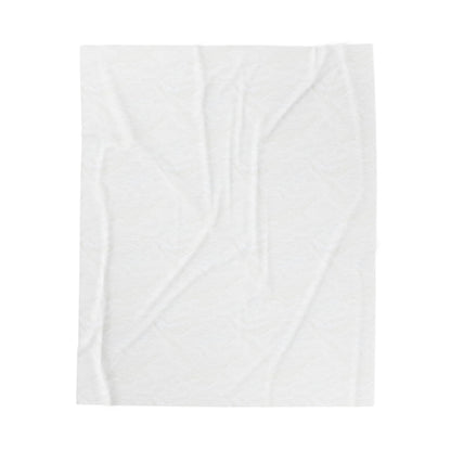 Plush Velveteen Blanket — Soft Logo Print Throw for Home & Gifts