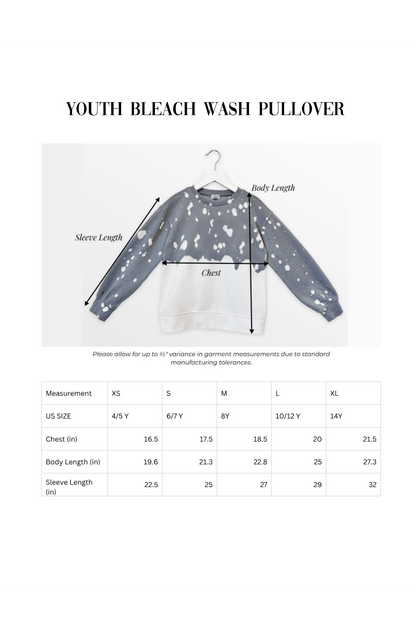 COLLINSVILLE CARDINALS YOUTH BLEACH WASH PULLOVER - The Club