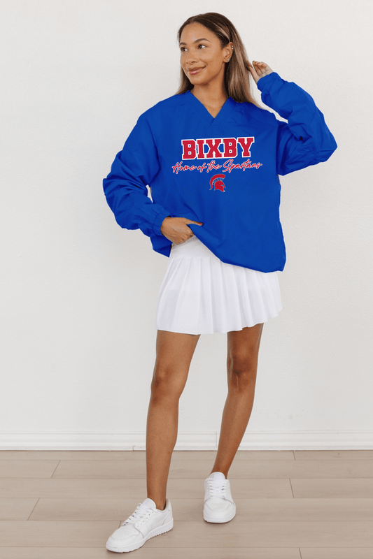 BIXBY SPARTANS UNISEX VARSITY WIND BREAKER - The Club