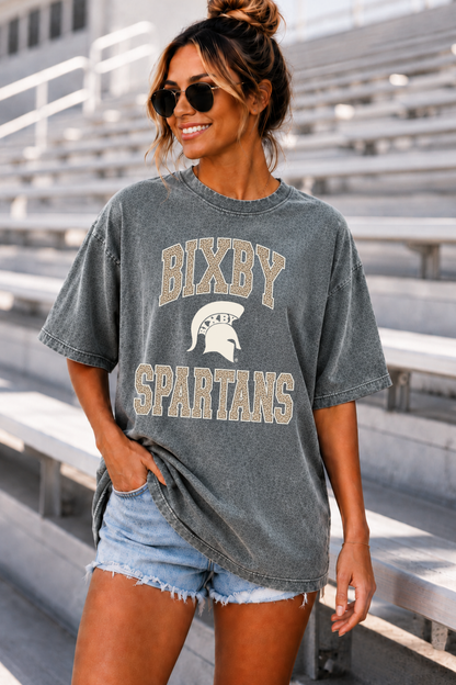 BIXBY SPARTANS VINTAGE OVERSIZED BOYFRIEND TEE
