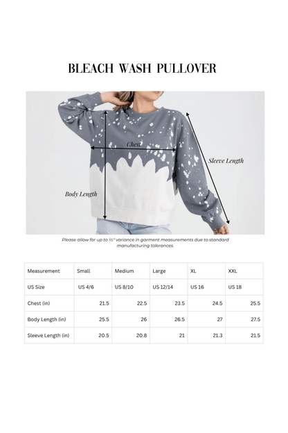SALLISAW BLACK DIAMONDS BLEACH WASH PULLOVER - The Club