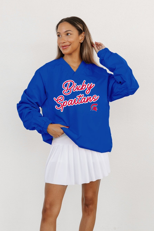 25BIX013-BIXBY SPARTANS UNISEX VARSITY WIND SHIRT