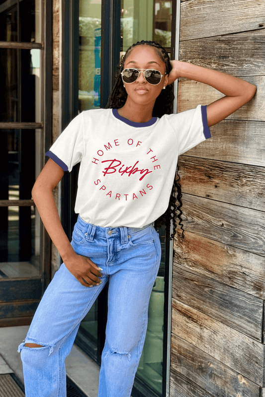 BIXBY SPARTANS RETRO RINGER TEE - The Club