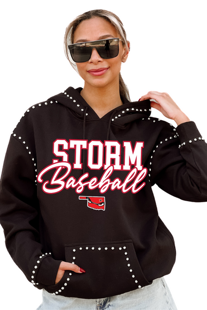 STB004-STORM BASEBALL STUDDED HOODIE