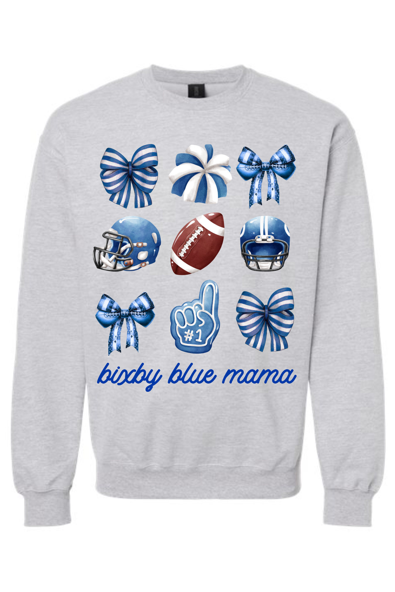 BIXBY BLUE MAMA CLASSIC CREWNECK SWEATSHIRT