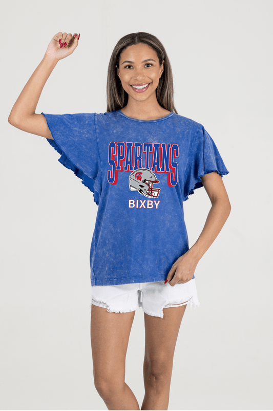 BIXBY SPARTANS FLUTTER SLEEVE TEE - The Club