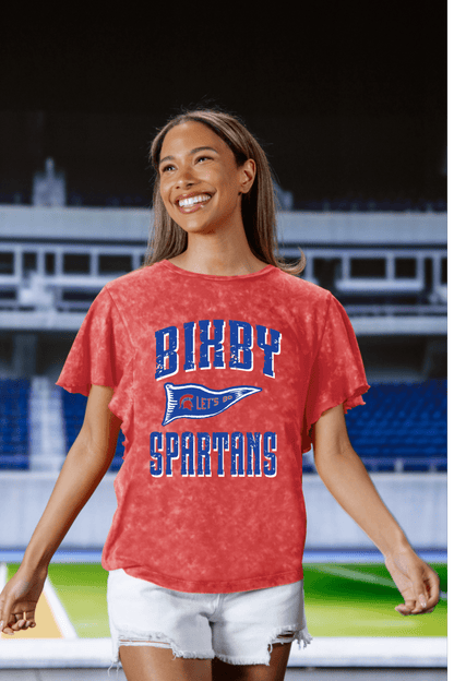 BIXBY SPARTANS FLUTTER SLEEVE TEE - The Club