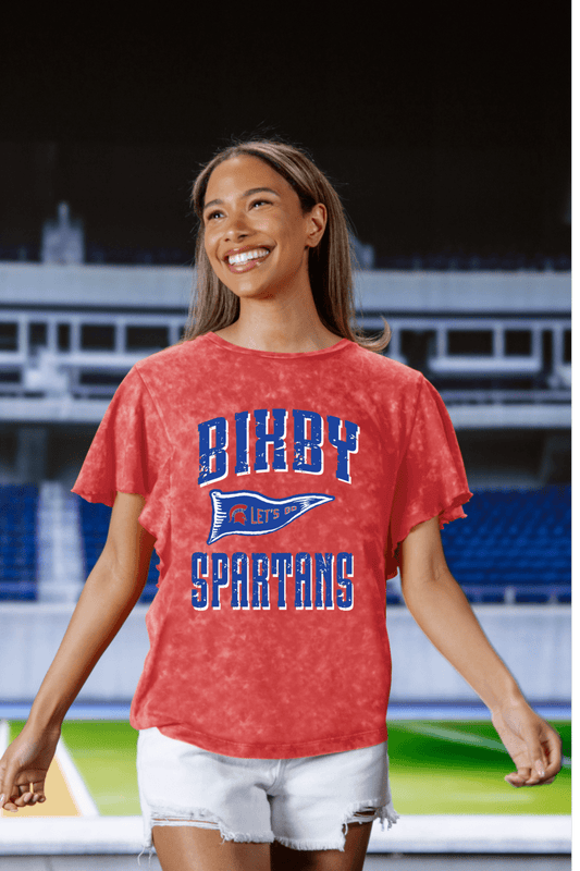 BIXBY SPARTANS FLUTTER SLEEVE TEE - The Club