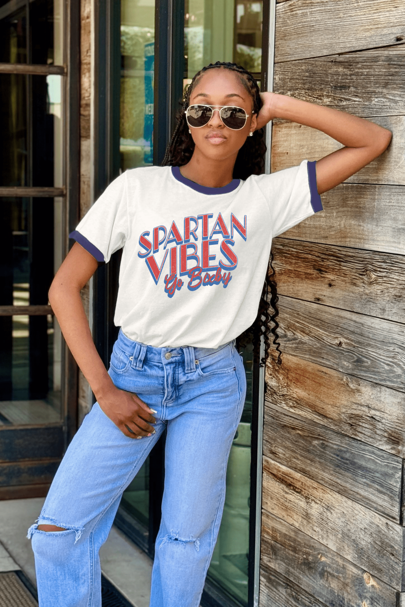 BIXBY SPARTANS RETRO RINGER TEE - The Club