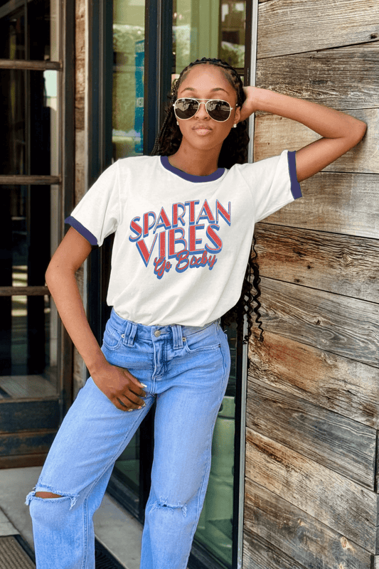 BIXBY SPARTANS RETRO RINGER TEE - The Club