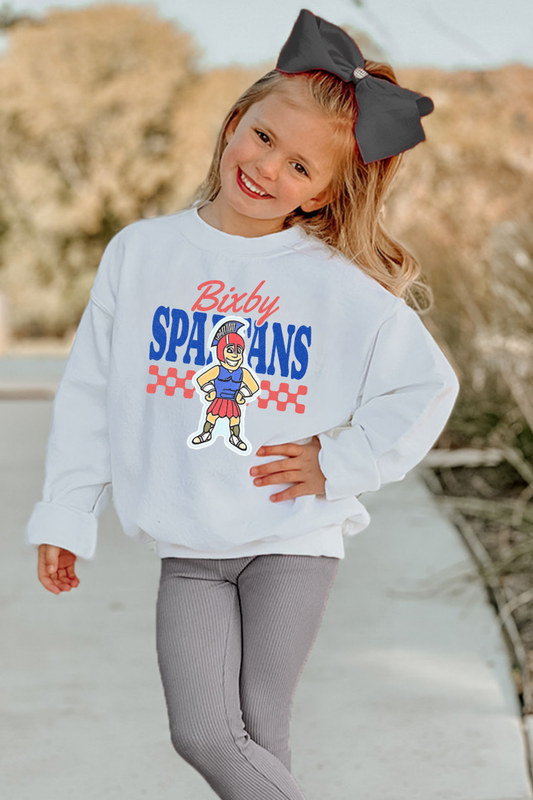 25BIX010-BIXBY SPARTANS YOUTH CREWNECK SWEATSHIRT