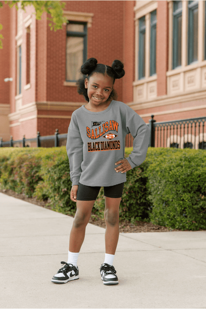SALLISAW BLACK DIAMONDS YOUTH WASHED CORDED PULLOVER - The Club