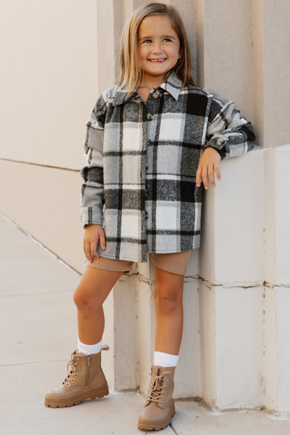 MATCH YOUR MINI - CLASSIC THREADS SPARTAN PLAID SHACKET FOR YOUTH