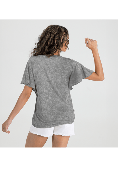 CATOOSA INDIANS FLUTTER SLEEVE TEE - The Club