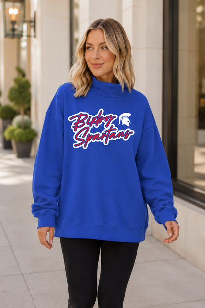 BIXBY SPARTANS MOCK NECK SWEATSHIRT