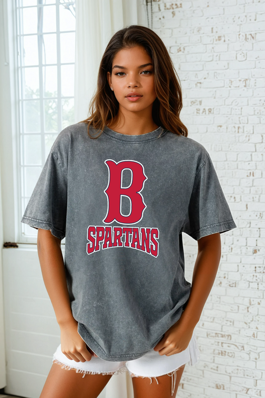 BIXBY BASEBALL VINTAGE WASH BOYFRIEND TEE