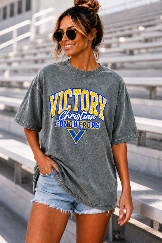 VC CONQUERORS VINTAGE OVERSIZED BOYFRIEND TEE