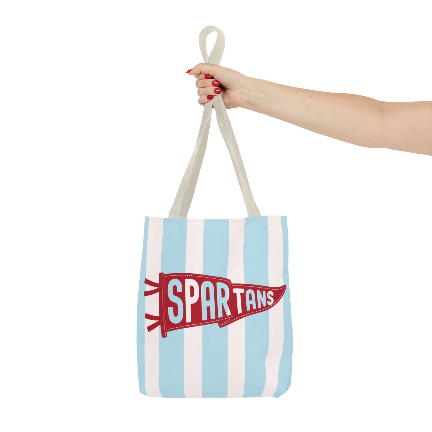 Spartans Pennant Striped Tote Bag
