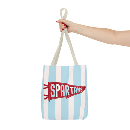Spartans Pennant Striped Tote Bag