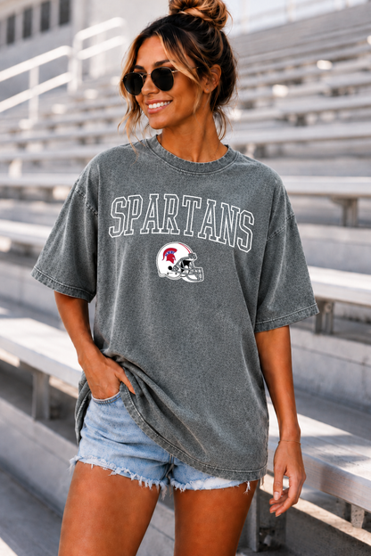 BIXBY SPARTANS VINTAGE OVERSIZED BOYFRIEND TEE