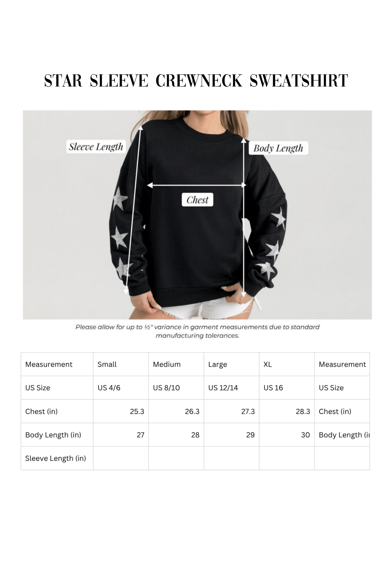 CATOOSA INDIANS EMBELLISHED STAR SLEEVE CREWNECK SWEATSHIRT - The Club