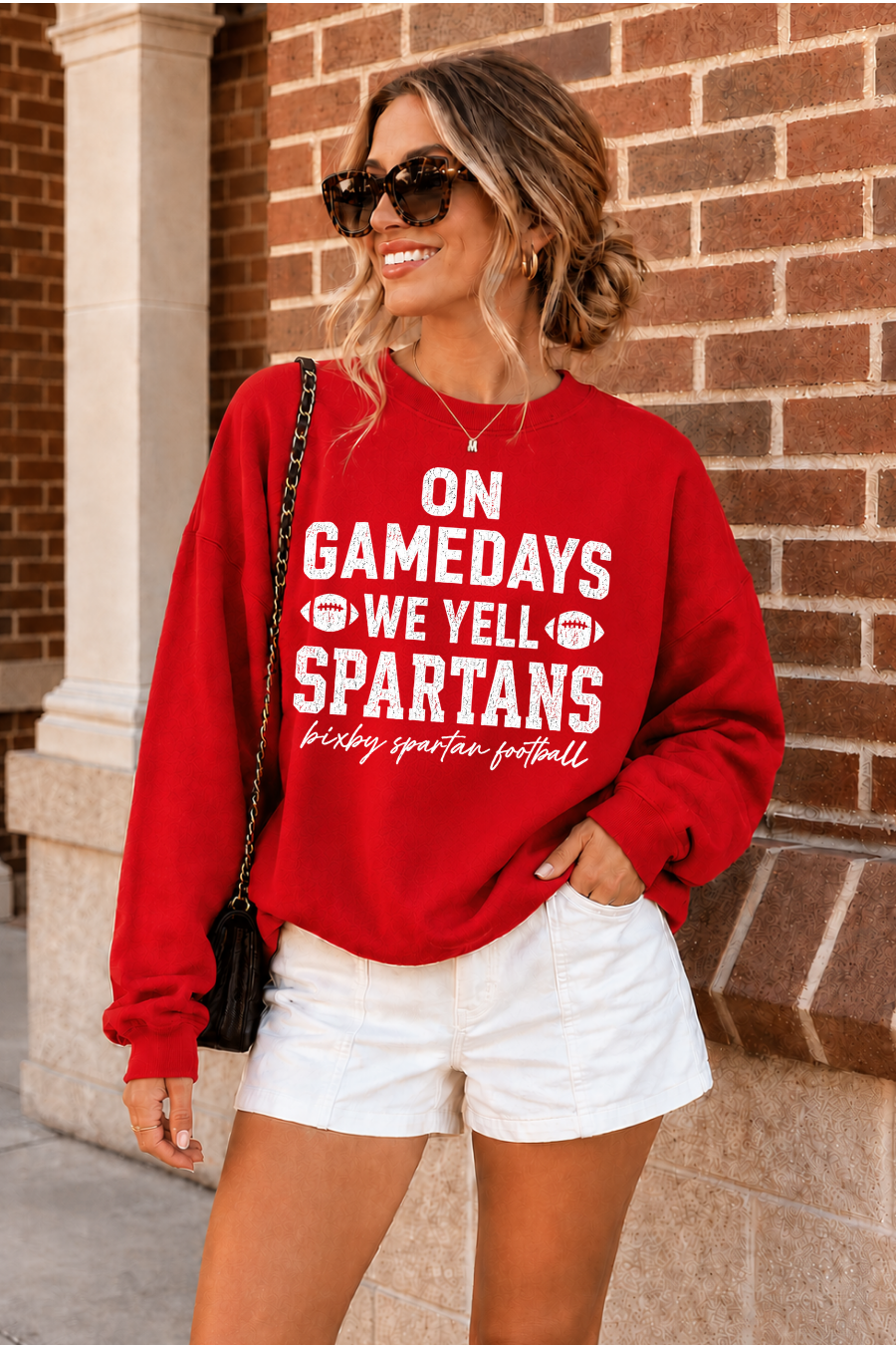 BIXBY SPARTANS PREMIUM FLEECE CREW SWEATSHIRT