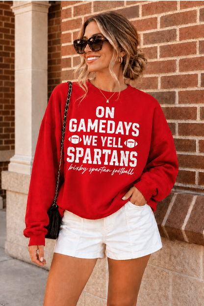 BIXBY SPARTANS PREMIUM FLEECE CREW SWEATSHIRT
