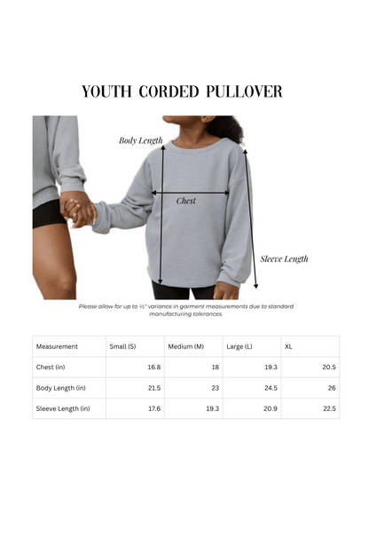 STILLWATER PIONEERS YOUTH WASHED CORDED PULLOVER - The Club