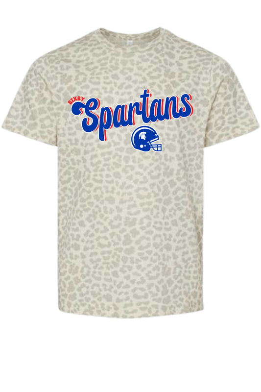 BIXBY SPARTANS KIDS LEOPARD TEE - The Club
