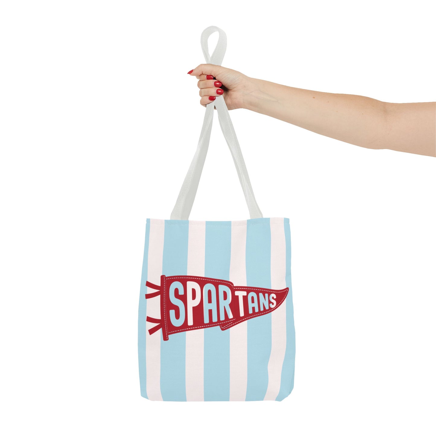 BCE -Spartans Pennant Striped Tote Bag