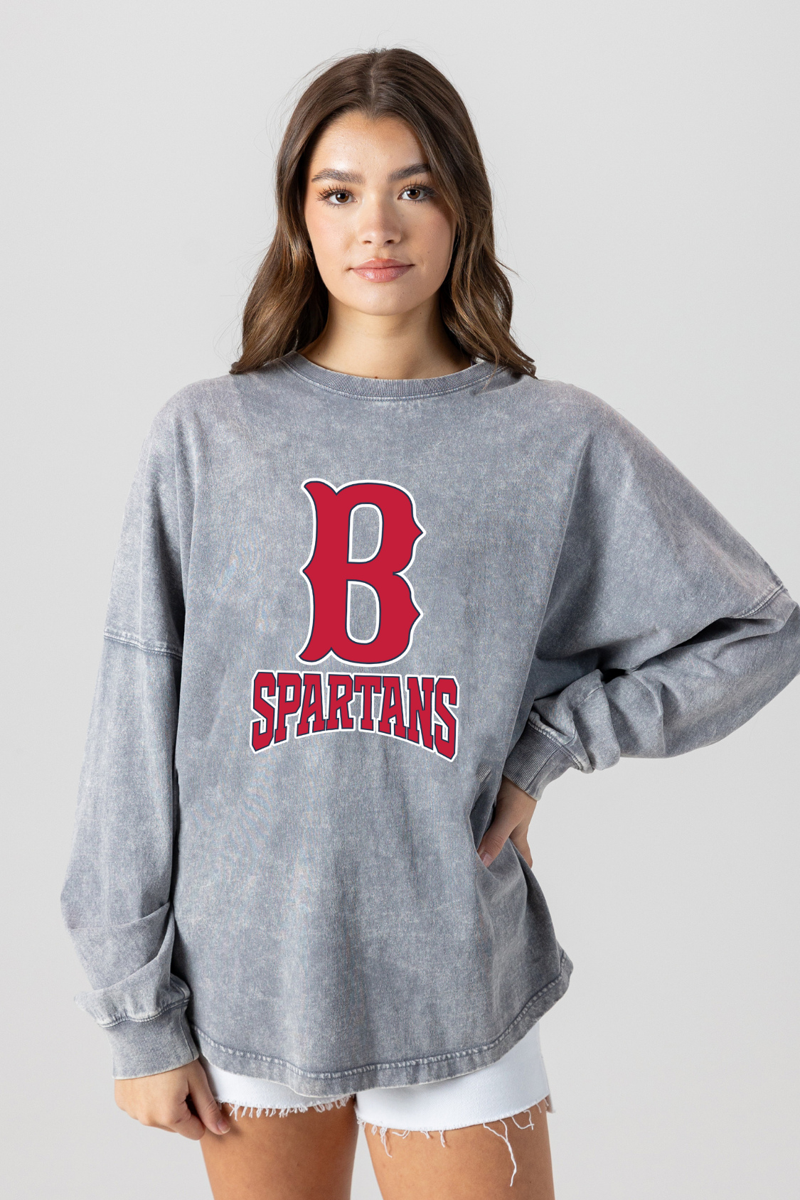 BIXBY SPARTANS FADED WASH PULLOVER