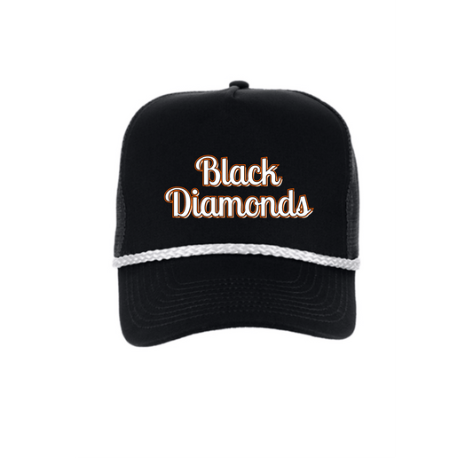SALLISAW BLACK DIAMONDS ROPE HAT - The Club