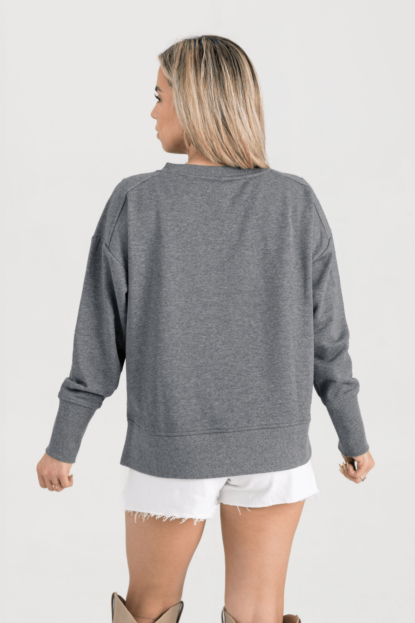 BIXBY SPARTANS FRENCH TERRY V - NECK SWEATSHIRT - The Club