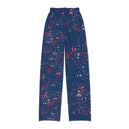 Kids Lounge Pants - Navy Splatter 'SPARTANS' Lounge Pants for Youth