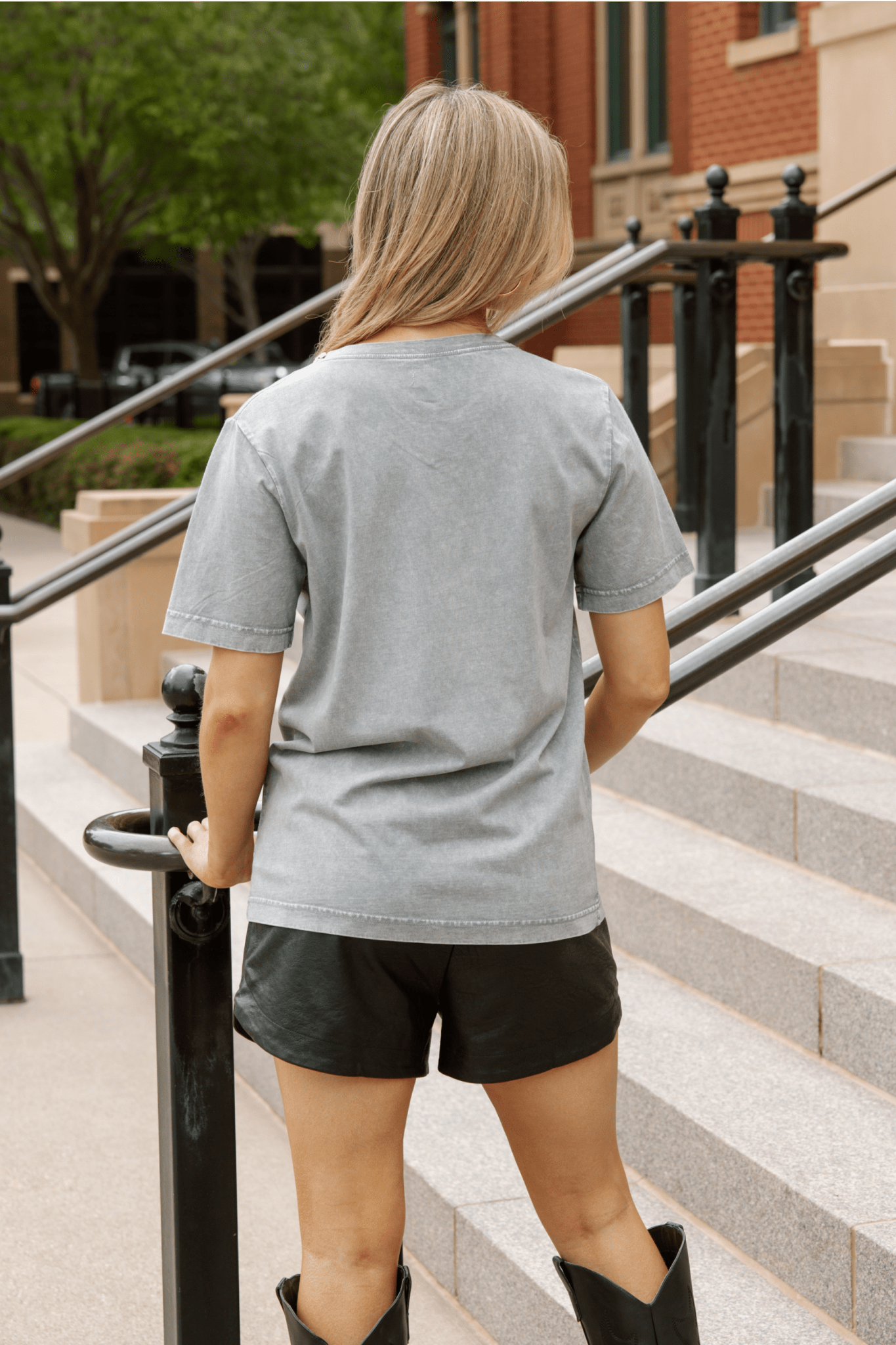 STILLWATER PIONEERS RHINESTONE V - NECK TEE - The Club