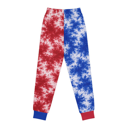 Bixby Youth Tie-Dye Joggers — Red & Blue School Spirit Sweatpants