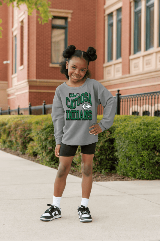 CATOOSA INDIANS YOUTH WASHED CORDED PULLOVER - The Club