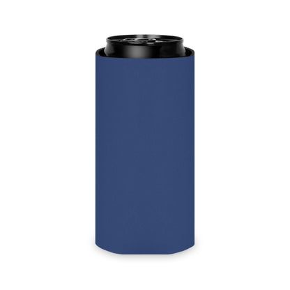 Spartan Logo Can Cooler – Insulated Navy Beverage Koozie for School Spirit