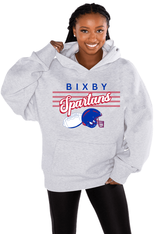 BIXBY SPARTANS PREMIUM FLEECE OVERSIZED HOODED PULLOVER - The Club