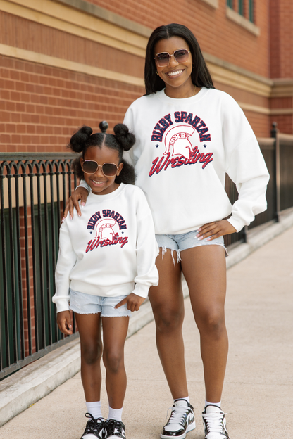 BIXBY WRESTLING PREMIUM FLEECE DROP SHOULDER CREWNECK PULLOVER