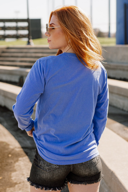 GATB006-GATOR BASEBALL VINTAGE WASH LONG SLEEVE TEE