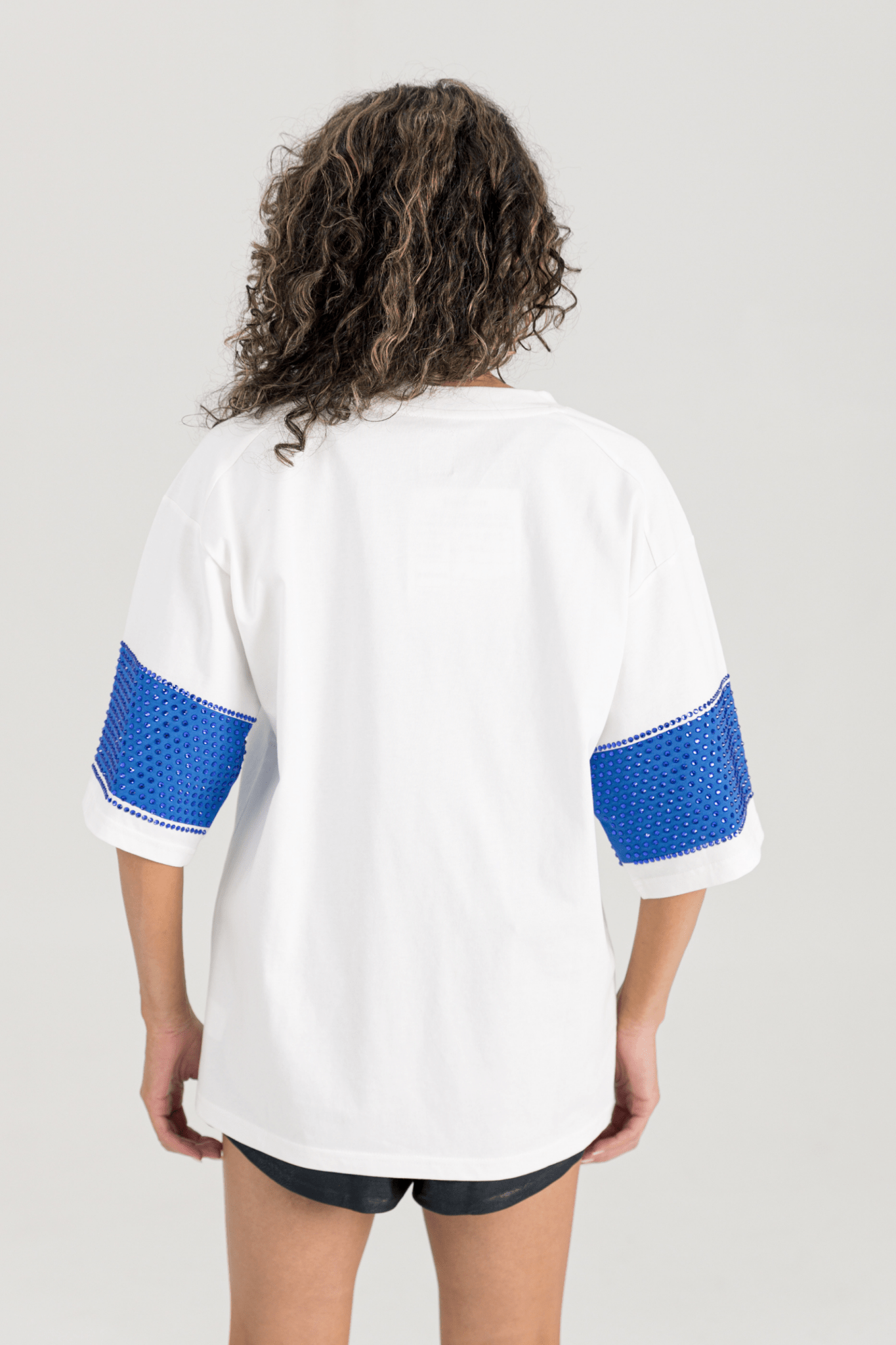 BIXBY SPARTANS VARSITY RHINESTONE STRIPE TEE - The Club