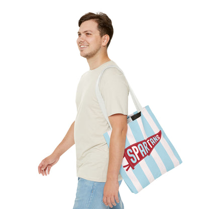 Spartans Pennant Striped Tote Bag