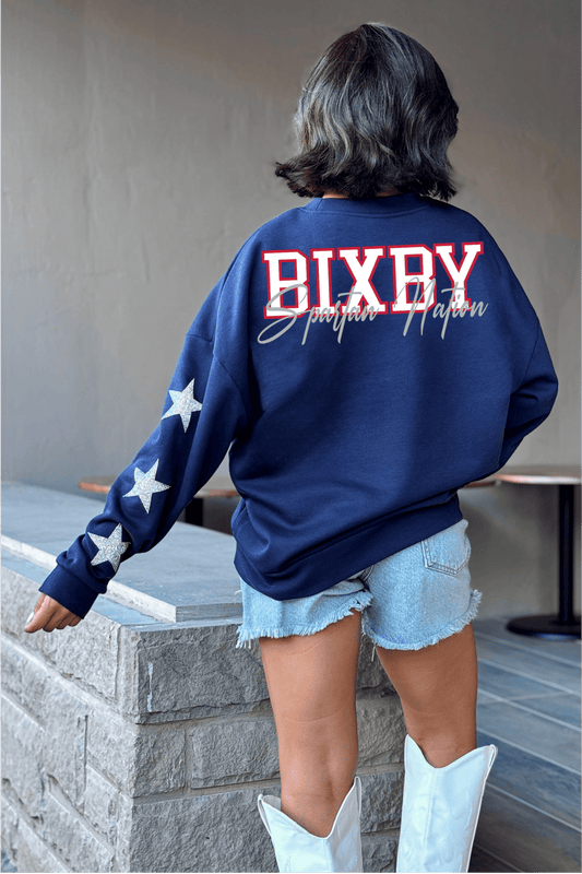 BIXBY SPARTANS RHINESTONE SLEEVE ALLSTAR SWEATSHIRT - The Club