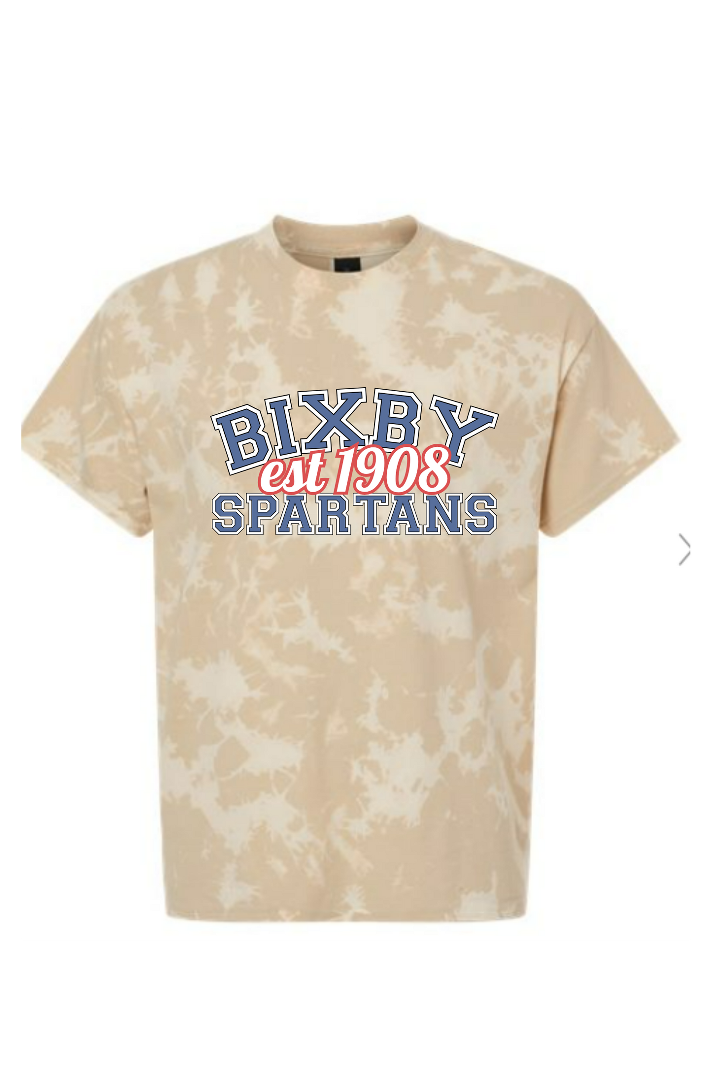 BIXBY SPARTANS RETRO TIE DYE TEE