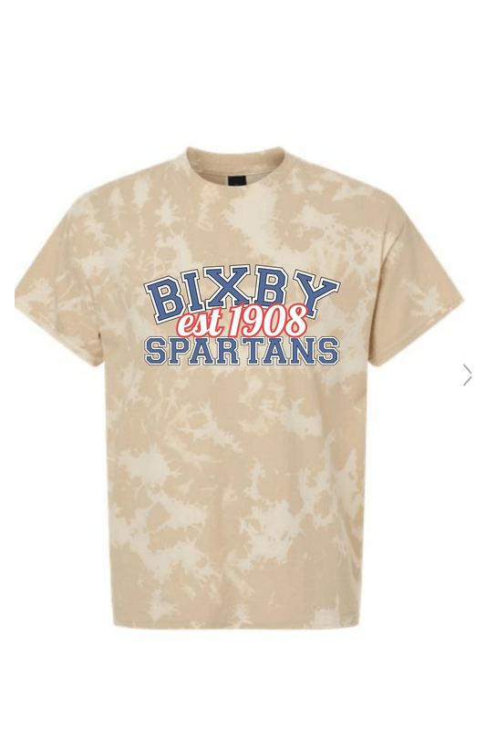 BIXBY SPARTANS RETRO TIE DYE TEE - The Club