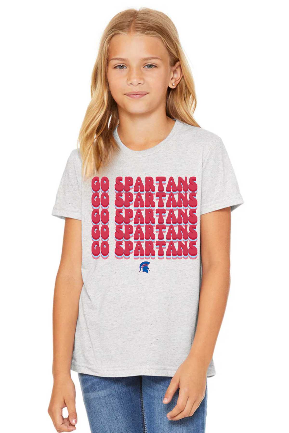 RETRO GO SPARTANS YOUTH CLASSIC TEE