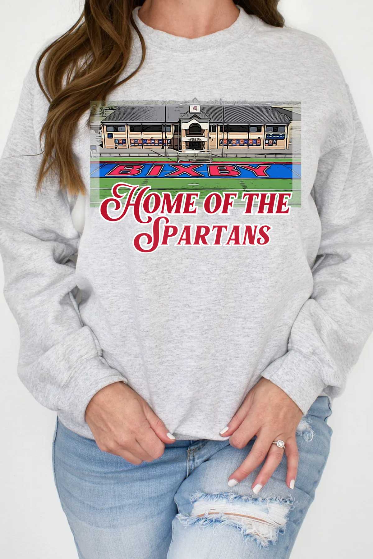 HOME OF THE SPARTANS CLASSIC CREW SWEATSHIRT