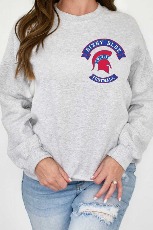 RETRO SPARTAN BLUE CLASSIC CREW SWEATSHIRT