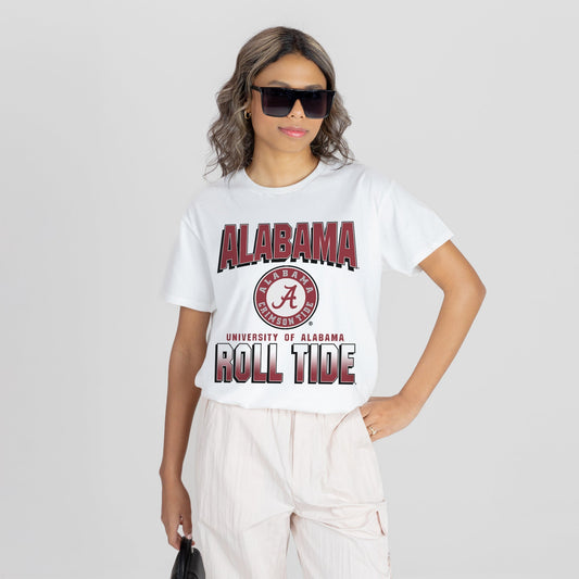 ALABAMA CRIMSON TIDE ALL-TIME CLASSIC SHORT SLEEVE FLOWY TEE